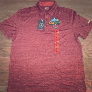 Maroon stretch fit polo by G.H Bass&Co
